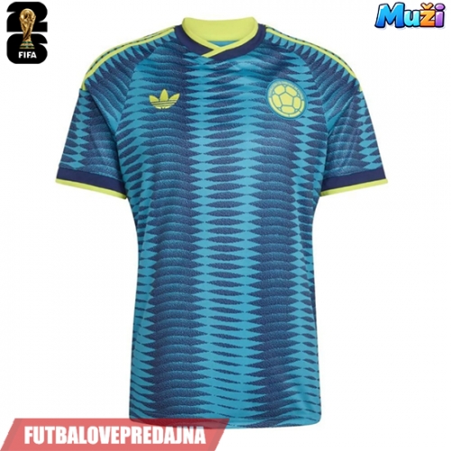 Lacne Muži Futbalové dres Kolumbia MS 2026 Krátky Rukáv - Preč